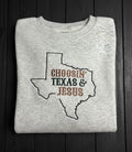 Women’s Choosin Texas & Jesus Sweater